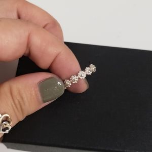 Sterling silver daisy flower ring
